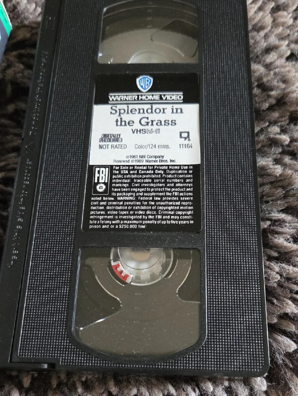 Splendor in the Grass VHS – Warner Bros – Tested Working